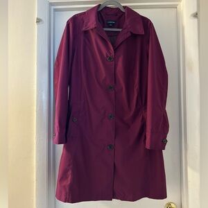 Warm Berry Trench Coat